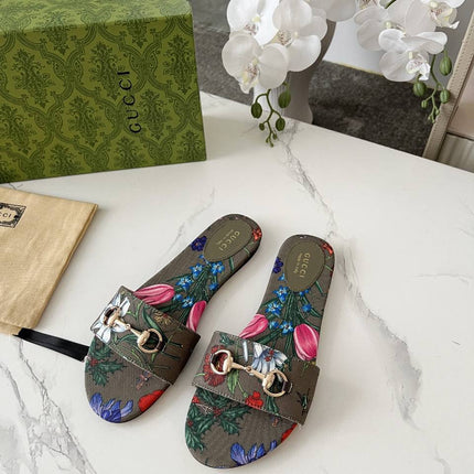 GC sandale floral Kaki