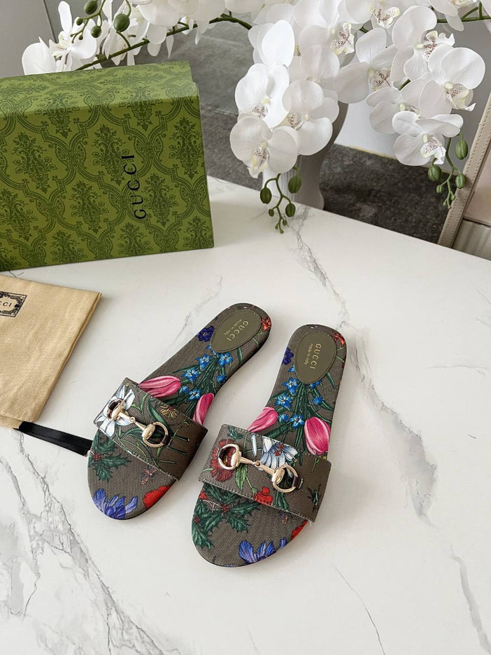 GC sandale floral Kaki