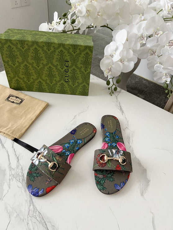 GC sandale floral Kaki