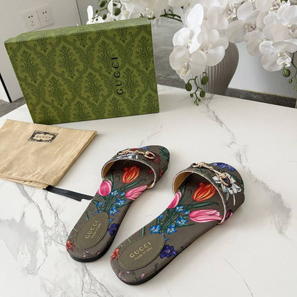 GC sandale floral Kaki
