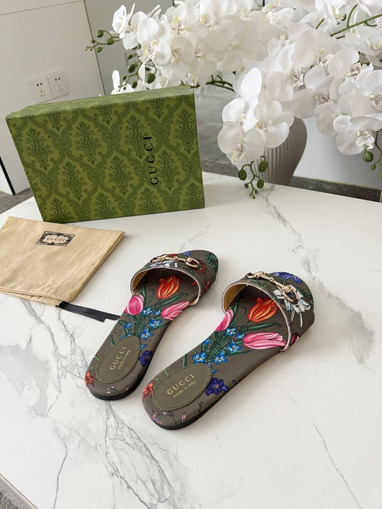 GC sandale floral Kaki