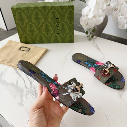 GC sandale floral Kaki