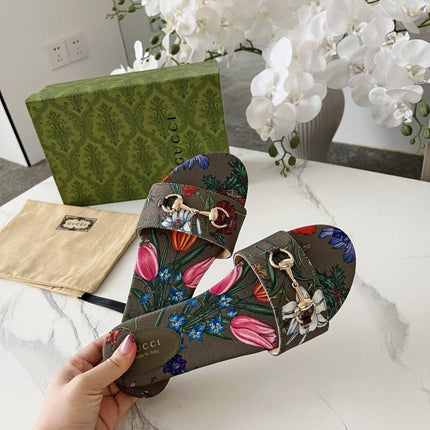 GC sandale floral Kaki