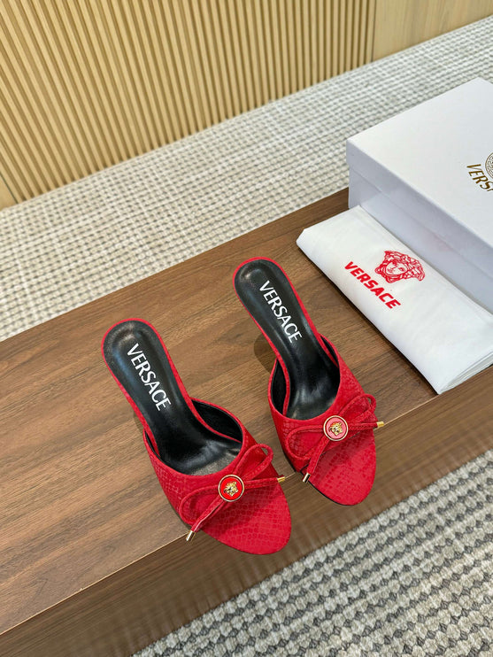 VC Talons croco rouge