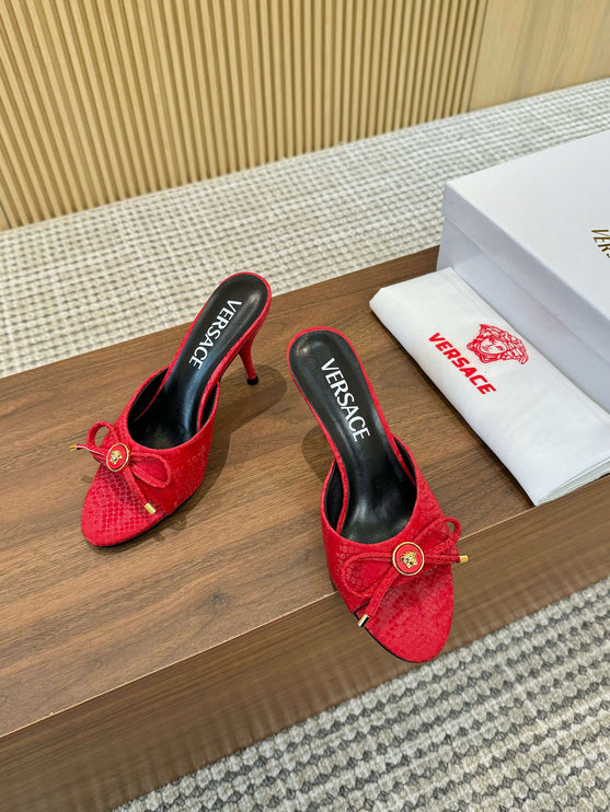 VC Talons croco rouge