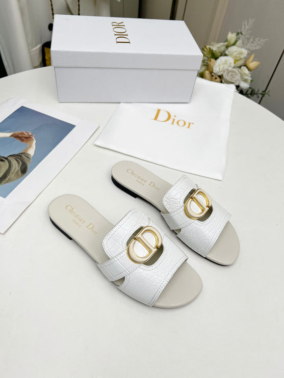 DC sandales croco blanc