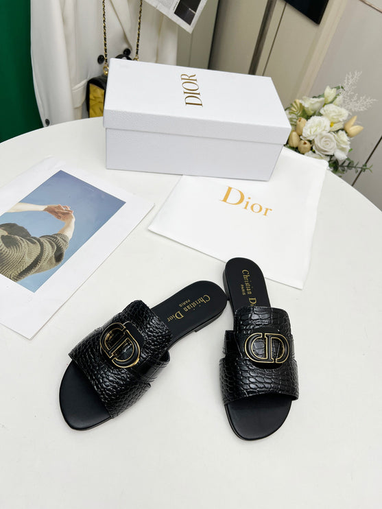 DC sandales croco noire