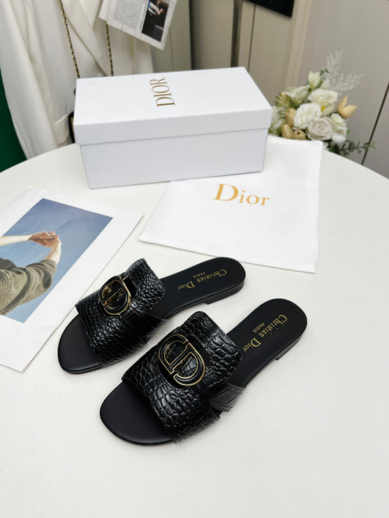 DC sandales croco noire