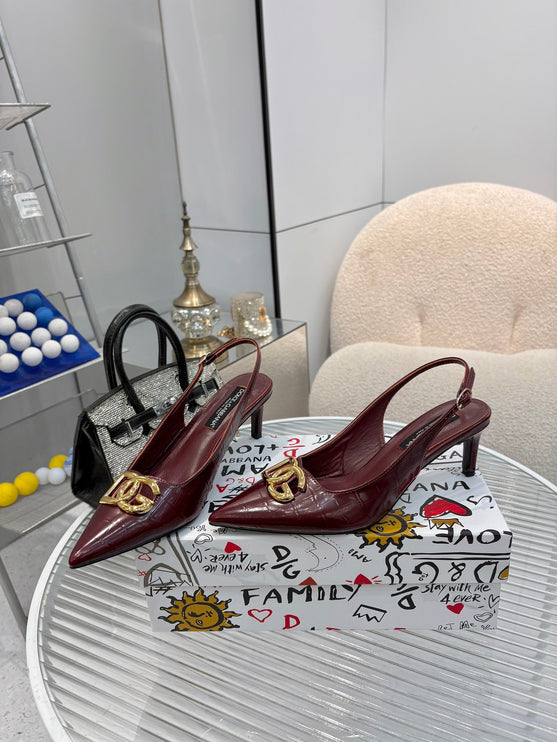 DG Talons croco rouge
