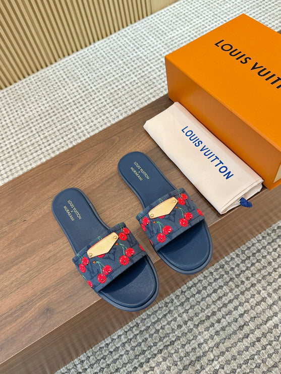 LV MT Cherry bleu marine